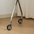 Rollbarer TV-Ständer mit antikem, schwarzem, beweglichem Ständer für bodenstehende Display-TV-Schränke und Projektions-TV-Ständer
