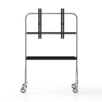 Rollbarer TV-Ständer mit antikem, schwarzem, beweglichem Ständer für bodenstehende Display-TV-Schränke und Projektions-TV-Ständer