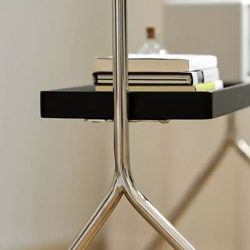 Rollbarer TV-Ständer mit antikem, schwarzem, beweglichem Ständer für bodenstehende Display-TV-Schränke und Projektions-TV-Ständer