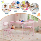 Klappbarer Kinder-Tisch und -Stühle, Jungen- und Mädchen-Aktivitätstisch für Esszimmer, Kindertagesstätte, Klassenzimmer