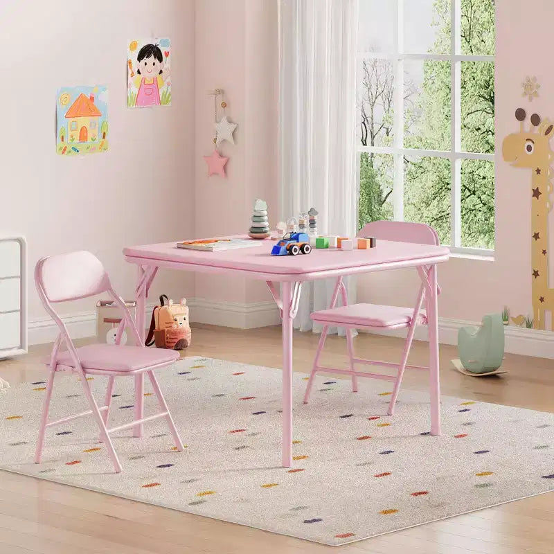 Klappbarer Kinder-Tisch und -Stühle, Jungen- und Mädchen-Aktivitätstisch für Esszimmer, Kindertagesstätte, Klassenzimmer