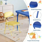 Klappbarer Kinder-Tisch und -Stühle, Jungen- und Mädchen-Aktivitätstisch für Esszimmer, Kindertagesstätte, Klassenzimmer