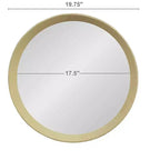 20 Zoll runder Wandspiegel aus Mangoholz