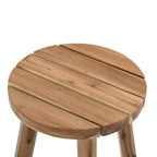 Runder Beistelltisch aus Massivholz D40x40