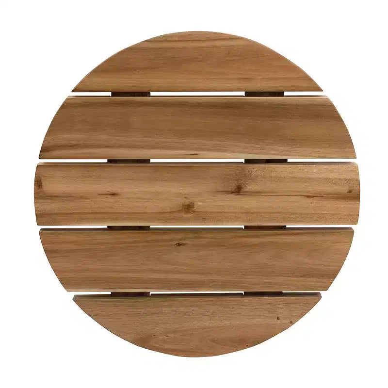 Runder Beistelltisch aus Massivholz D40x40