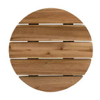 Runder Beistelltisch aus Massivholz D40x40