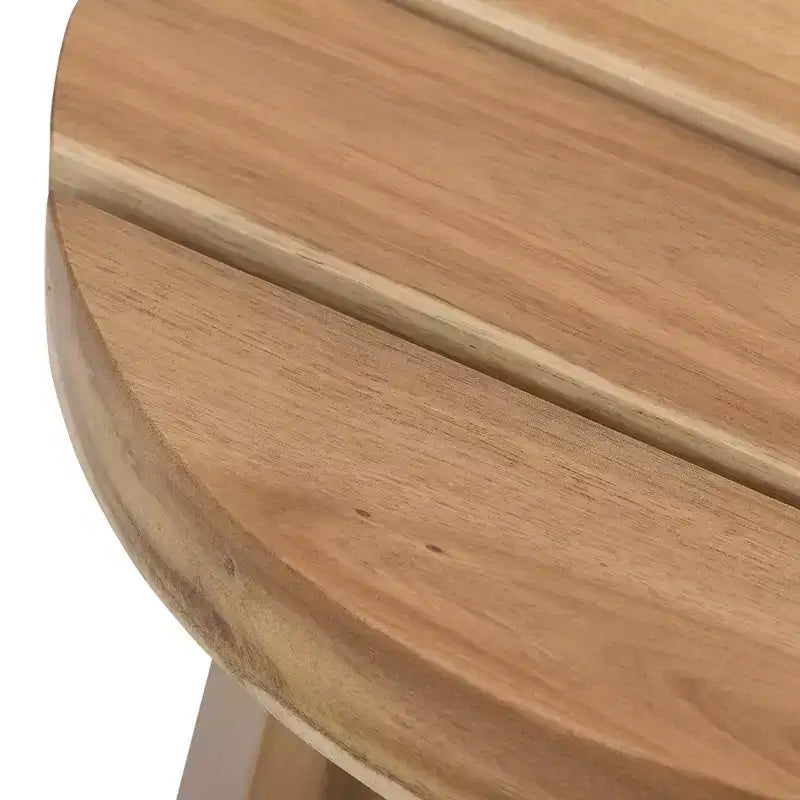 Runder Beistelltisch aus Massivholz D40x40