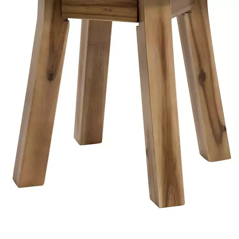 Runder Beistelltisch aus Massivholz D40x40