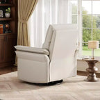 Elektrischer Relaxsessel mit USB-Anschluss, um 270° drehbarer Schaukelstuhl mit breiter Sitzfläche und Chenille-Stoff, für Wohnzimmer oder Kinderzimmer