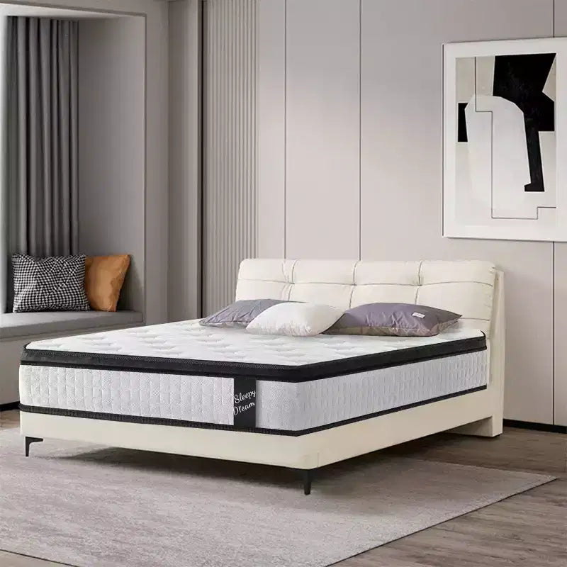 King Size 12 Zoll Hybrid Matratze, Mittel Plüsch, Individuelle Taschenfedern, CertiPUR-US Memory Foam