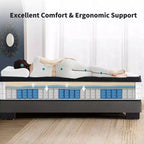 King Size 12 Zoll Hybrid Matratze, Mittel Plüsch, Individuelle Taschenfedern, CertiPUR-US Memory Foam