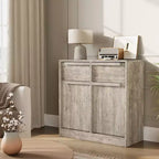 Großer Vorratsschrank mit Holzmaserung, multifunktionale Aufbewahrung für Küche, Esszimmer und Wohnzimmer