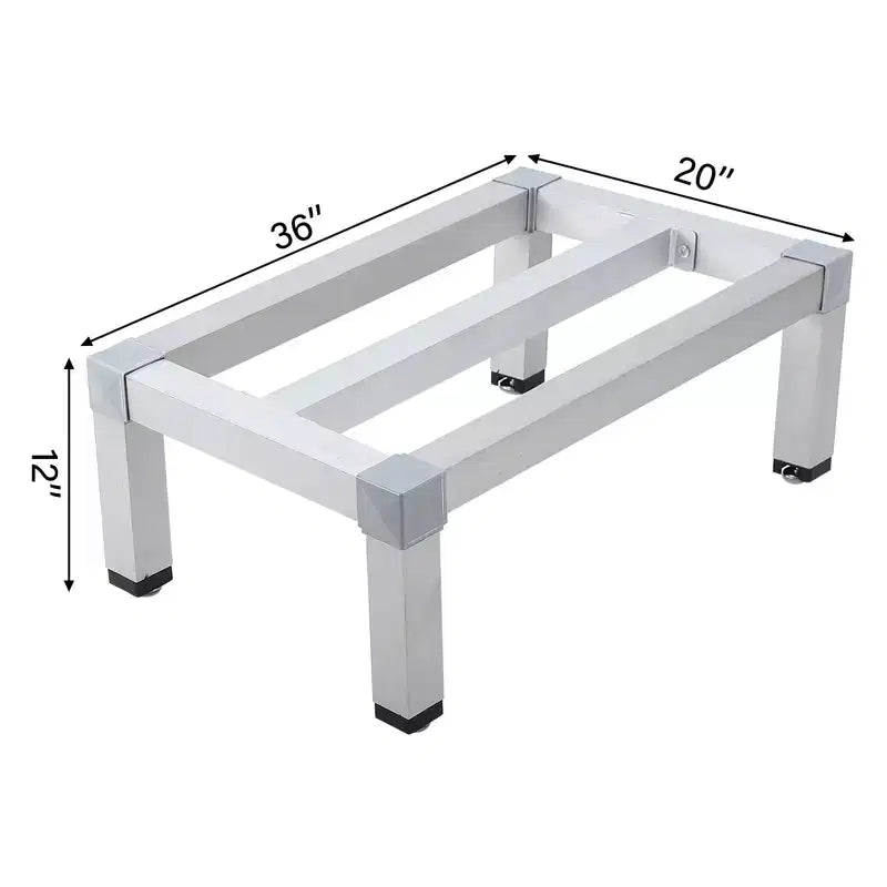 Aluminium-Regal mit 1000lbs Tragkraft, gewerbliches Bodenregal für Restaurants, Küchen, Geschäfte