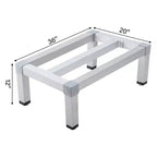 Aluminium-Regal mit 1000lbs Tragkraft, gewerbliches Bodenregal für Restaurants, Küchen, Geschäfte