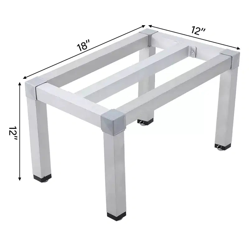 Aluminium-Regal mit 1000lbs Tragkraft, gewerbliches Bodenregal für Restaurants, Küchen, Geschäfte