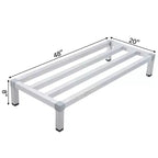 Aluminium-Regal mit 1000lbs Tragkraft, gewerbliches Bodenregal für Restaurants, Küchen, Geschäfte