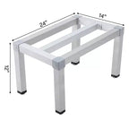 Aluminium-Regal mit 1000lbs Tragkraft, gewerbliches Bodenregal für Restaurants, Küchen, Geschäfte
