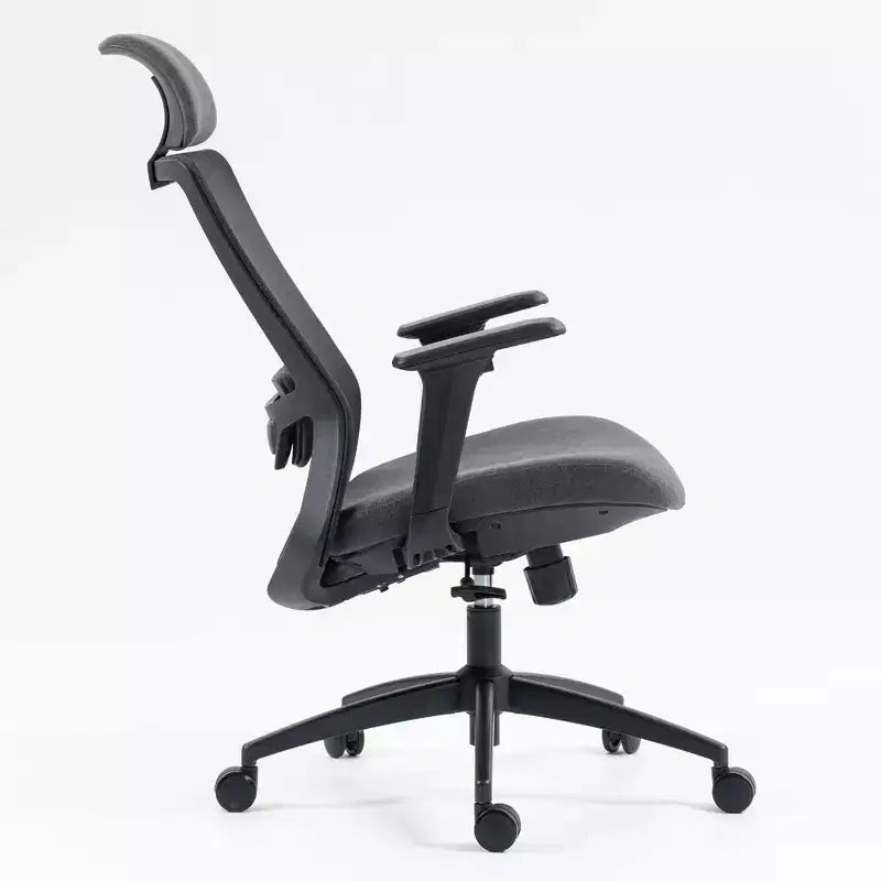 Ergonomischer Bürostuhl mit Netzrückenlehne, 120° Neigungsfunktion & 360° drehbar, PC-Stuhl mit Nylonfuß und Rollen, Höhenverstellbar