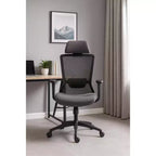 Ergonomischer Bürostuhl mit Netzrückenlehne, 120° Neigungsfunktion & 360° drehbar, PC-Stuhl mit Nylonfuß und Rollen, Höhenverstellbar