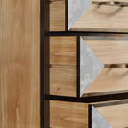 Moderner Holzschrank mit 3 Schubladen, freistehender Konsolentisch, vielseitiger Organizer für Eingangsbereich, Schlafzimmer, Flur und mehr