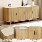Buffetschrank mit Aufbewahrungsschrank, Besteckschrank mit verstellbaren Einlegeböden, geeignet für Wohnzimmer
