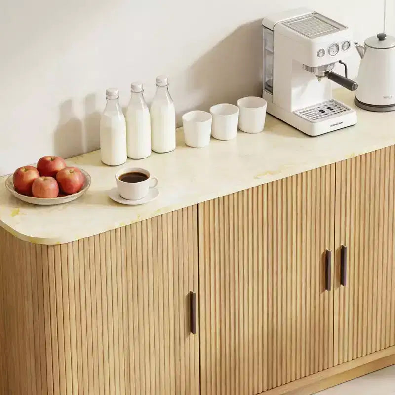 Buffetschrank mit Aufbewahrungsschrank, Besteckschrank mit verstellbaren Einlegeböden, geeignet für Wohnzimmer