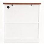 Anrichte mit Glastüren, eingebauter Steckdose, Sideboard für die Küche/Speisekammer