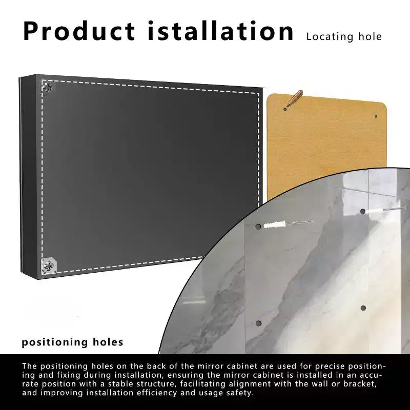 35 Zoll B x 24 Zoll H Aluminium-Medizinschrank mit Spiegel und Beleuchtung, Antibeschlag, Einfache Installation