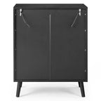 2-türiger Schuhschrank mit Solarmodul, erhöhter Bauweise, USB, 7 Farben LED, 4 Ablagen, 68 cm B