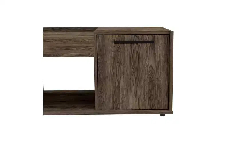 Dieses Samt-Couchtisch, ein offenes Regal, ein einflügeliger Schrank, ist sowohl stilvoll als auch funktional und dient als kompakter Nachttisch, der hilft, Ordnung zu halten.