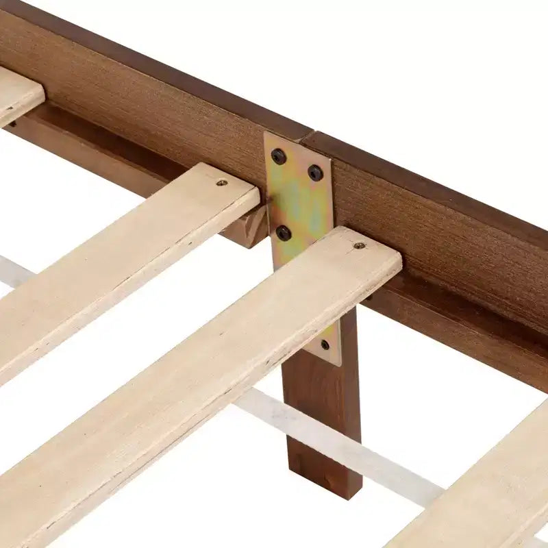 Komplettes Hochbettgestell mit Schreibtisch unter dem Bett, platzsparend, strapazierfähiges Metall