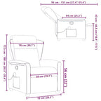 Massagesessel Dunkelgrau Stoff