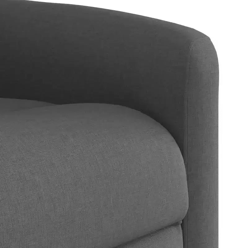 Massagesessel Dunkelgrau Stoff