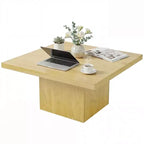 Quadratischer Couchtisch, Beistelltisch mit 4 cm dicker Tischplatte, 80x80 cm
