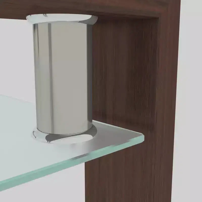 Rechteckiger Couchtisch aus Glas, Klarer Couchtisch, Moderne Beistell-Mittel-Tische für das Wohnzimmer, Wohnzimmermöbel