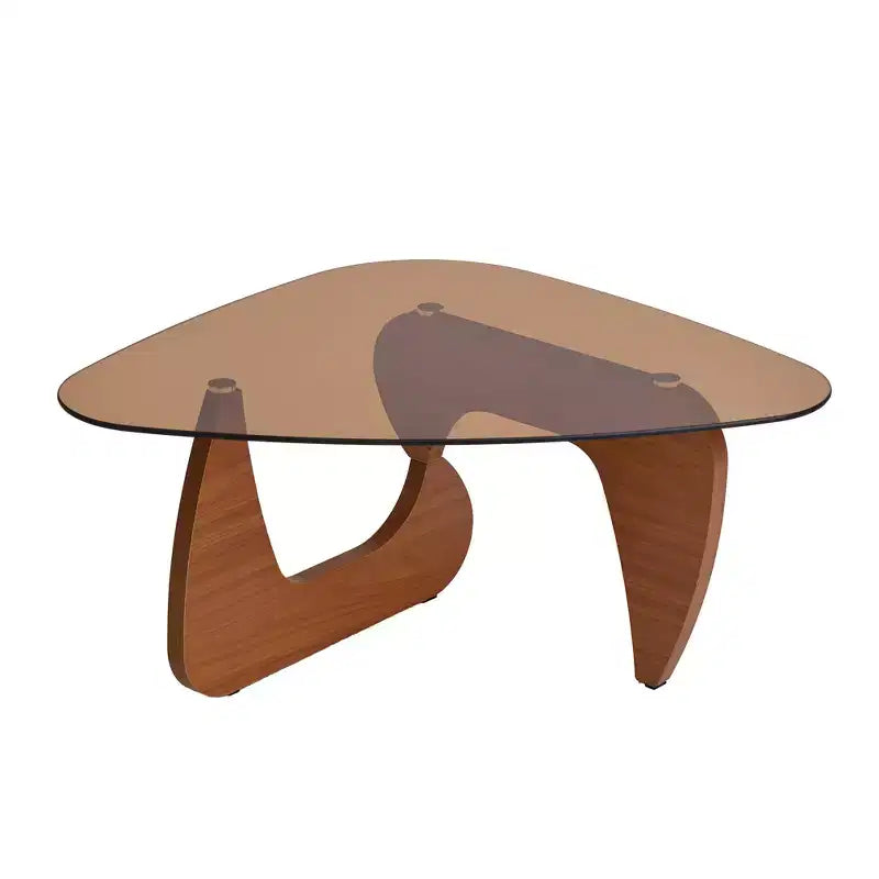 Century Moderner Holztisch Kleiner Couchtisch im Landhausstil für Wohnzimmer, Braun